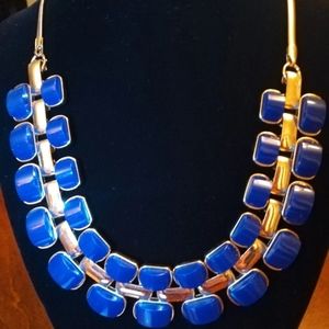 Blue Ella Necklace and matching earrings